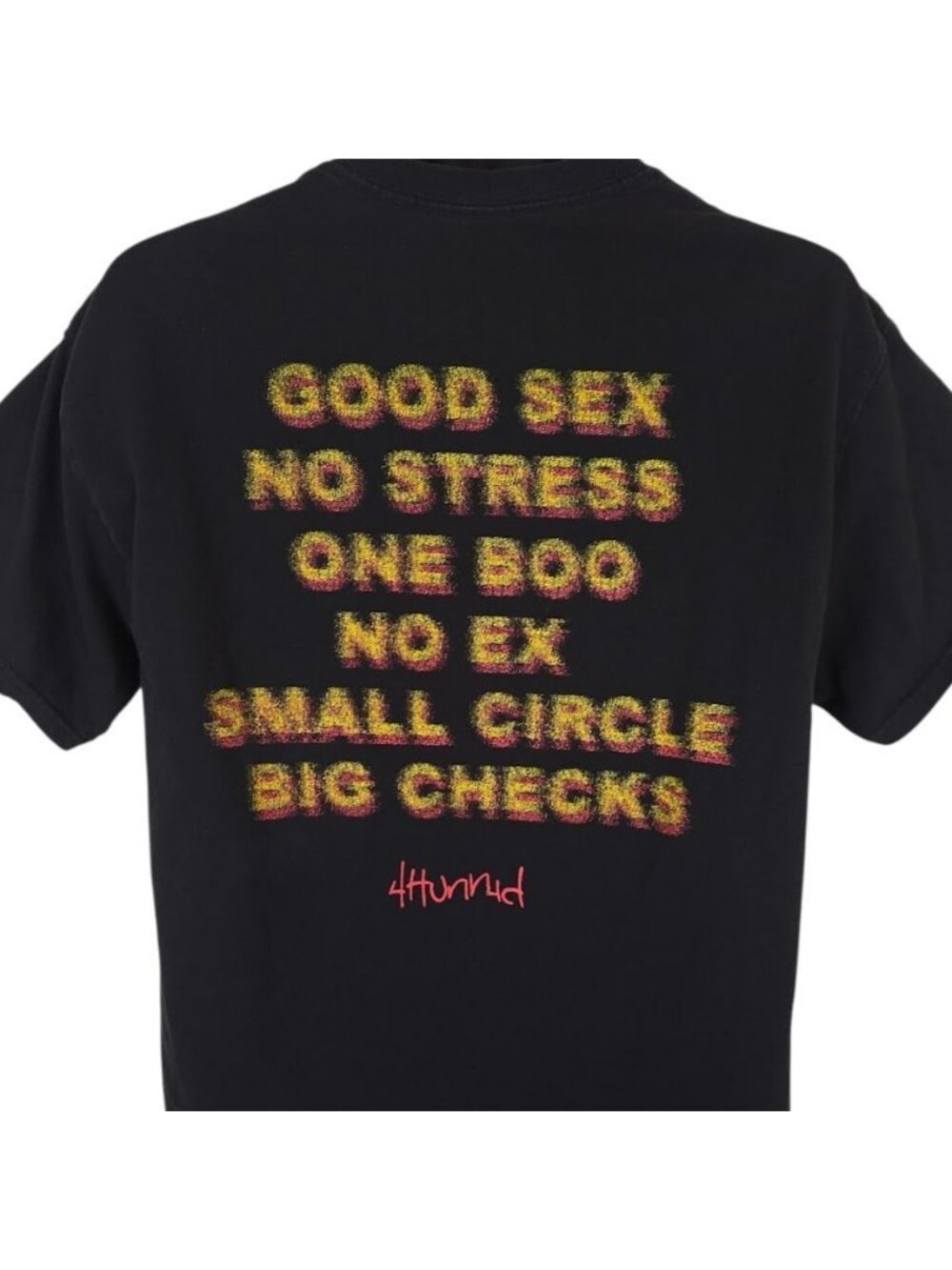 4hunnid T Shirt Mens Size Large Black Good Sex No Stress YG Streetwear